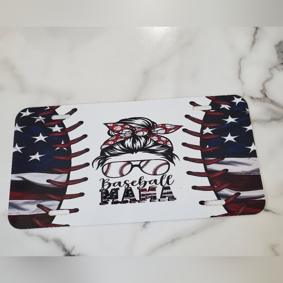 Baseball MAMA License Plate - Picture 1 of 5